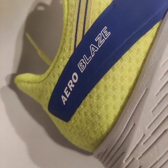 Salomon Mens Phosphor Yellow & Blue Aero Blaze Running Shoes Sneakers Size 9.5 - Picture 13 of 16